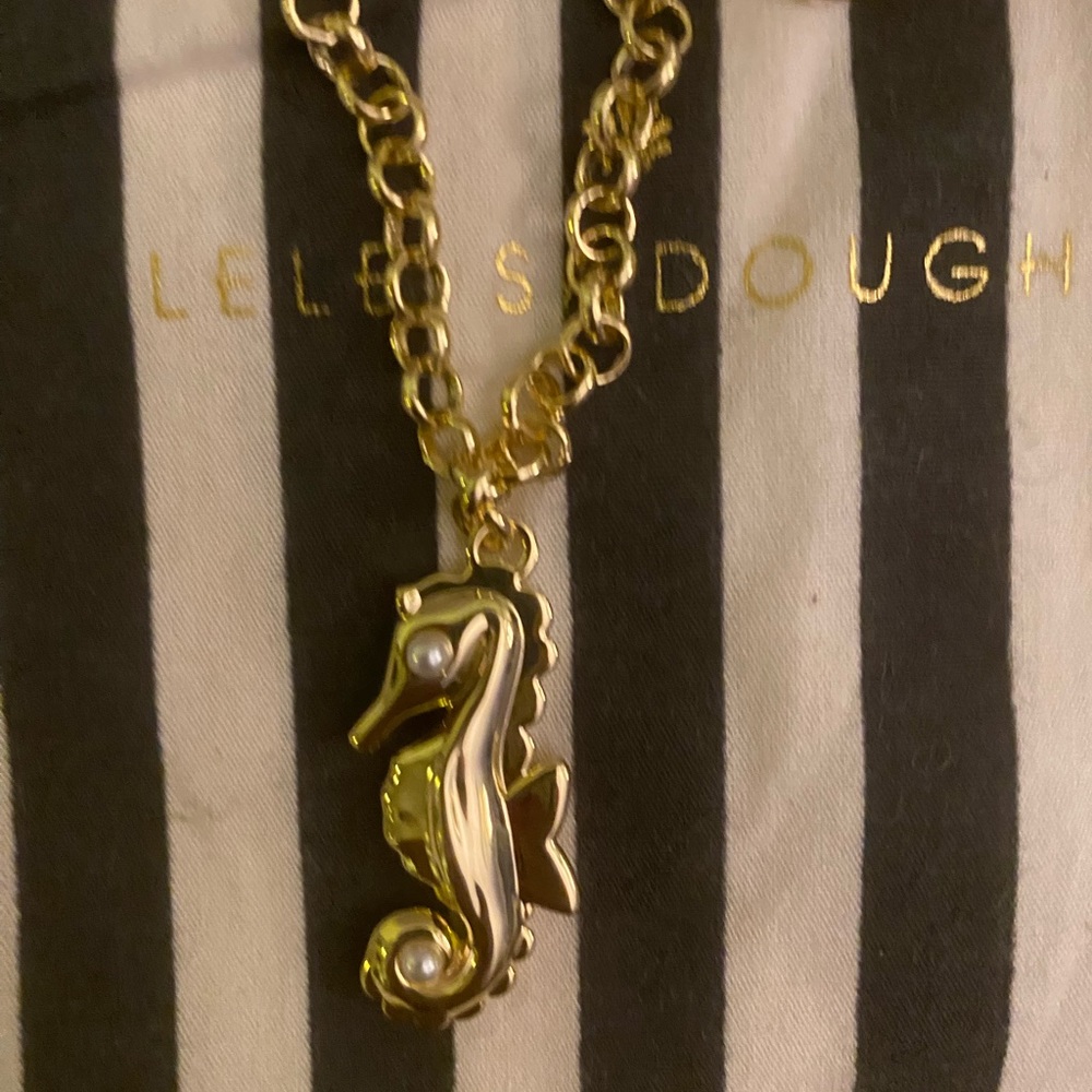 Lele Sadoughi Seahorse Pendant Necklace